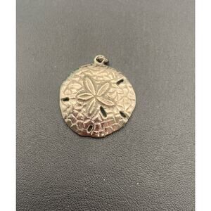 Silver Tone Sand Dollar Pendant